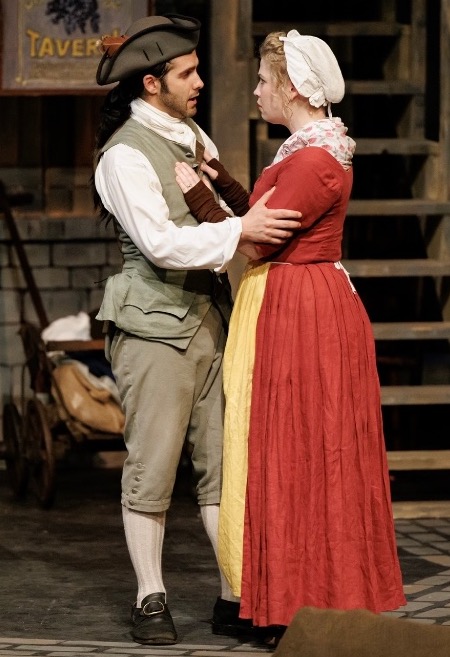 William and Sarah in colonial dress